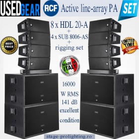 Used RCF Active line-array PA SET